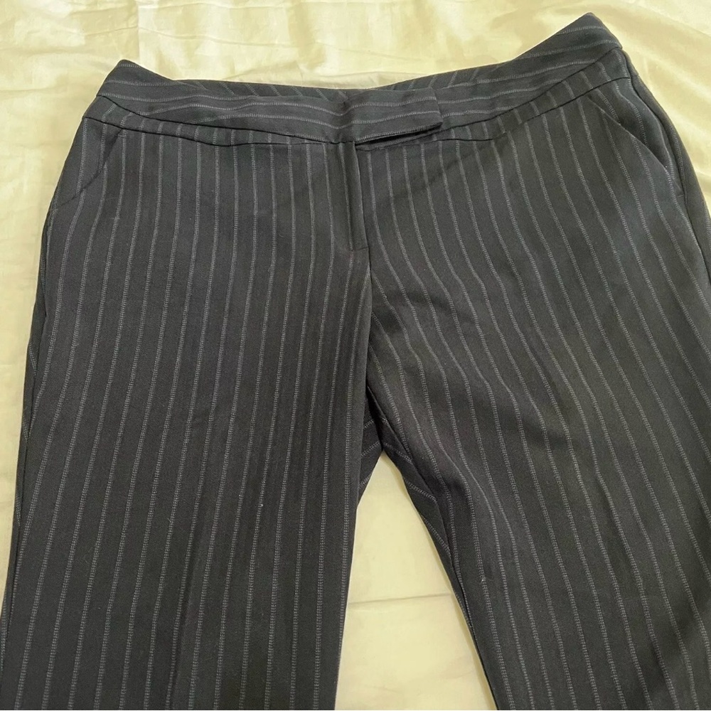 Worthington size 12 petite navy pinstripe trouser/ dress pants